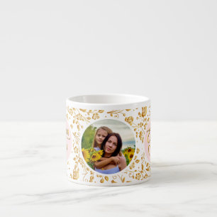 Tasse Expresso Meilleure Maman Jamais Fleur Photo Fête des Mères