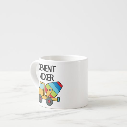 Tasse Expresso Mélangeur de ciment coloré (Devant gauche)