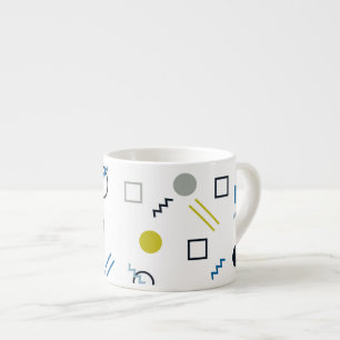 Tasse Expresso Memphis, cool, tendance, art géométrique moderne