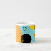 Tasse Expresso Memphis, hipster, tendance, illustration cool (Devant)