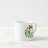 Tasse Expresso Merry Christmas Peppermenthe Holiday Wreath (Devant droit)