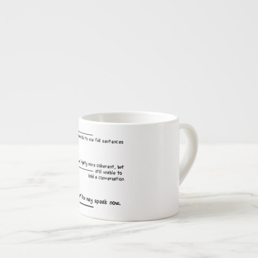 Tasse Expresso Mesures de niveau de caféine (Devant droit)