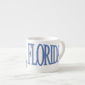 Tasse Expresso Miami, Floride - Bleu (Devant droit)