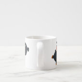 Tasse Expresso Mignon Rottweiler Bébé Dessin Animé Joueur (Dos)