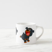 Tasse Expresso Mignon Rottweiler Bébé Dessin Animé Joueur (Droite)