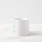 Tasse Expresso Mignonne Pensée riche Pensées Prospérité Message v (Devant)