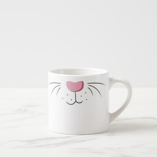 Tasse Expresso Mignons lapins lapins de lapin Nose Emoji (Droite)