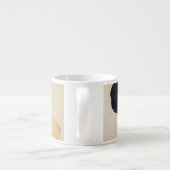 Tasse Expresso Miindo Portrait d'une beauté 미 인 도 d'oeuvres d'art (Dos)