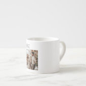 Tasse Expresso Minimal All Is Calm All Is Bright Christmas Photo (Devant droit)