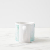 Tasse Expresso Mint Aqua Pearl Marbre or (Dos)