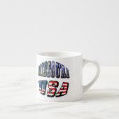 Tasse Expresso Missouri Picture et USA Text (Droite)