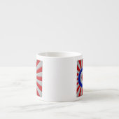 Tasse Expresso Mod Roundel Sunburst asiatique en fibre de carbone (Devant)