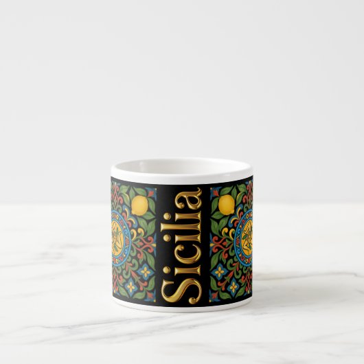 Tasse Expresso Modèle sicilien de Sicile (Devant)