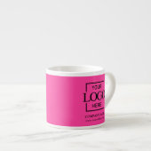 Tasse Expresso Modern Simple Personalized Company Branding Logo (Devant droit)
