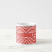 Tasse Expresso Moderne, audacieuse, bande géométrique graphique p (Devant)