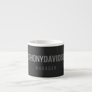 Tasse Expresso Moderne minimaliste Élégant Professionnel Votre no