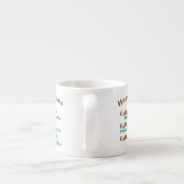 Tasse Expresso Molécule de cacao chaud (Dos)