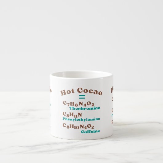Tasse Expresso Molécule de cacao chaud (Devant)