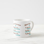 Tasse Expresso Molécule de cacao chaud (Devant droit)