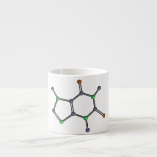 Tasse Expresso Molécule de caféine