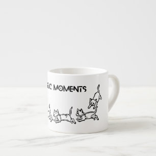 Tasse Expresso Moments Magiques Chat Folles Pattes Croquis de C