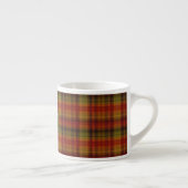 Tasse Expresso Monogramme, automne Plaid Motif 6oz Espresso Cup (Droite)