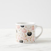 Tasse Expresso Monogramme de citrouille moderne – Initiale person (Droite)