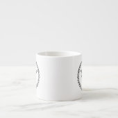 Tasse Expresso Monogramme de tableau (Devant)