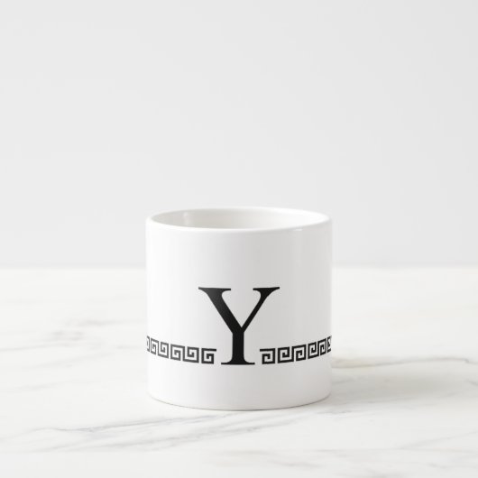 Tasse Expresso Monogramme grec (Devant)