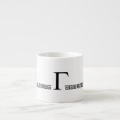 Tasse Expresso Monogramme grec (Devant)