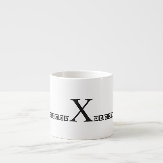 Tasse Expresso Monogramme grec (Devant)