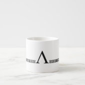 Tasse Expresso Monogramme grec (Devant)