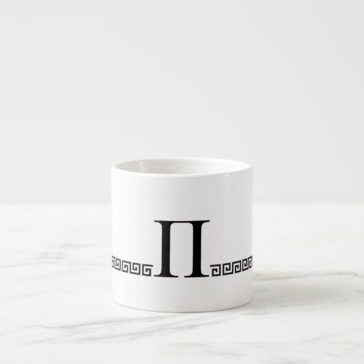 Tasse Expresso Monogramme grec (Devant)