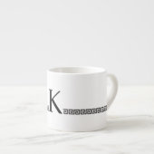 Tasse Expresso Monogramme grec (Devant droit)