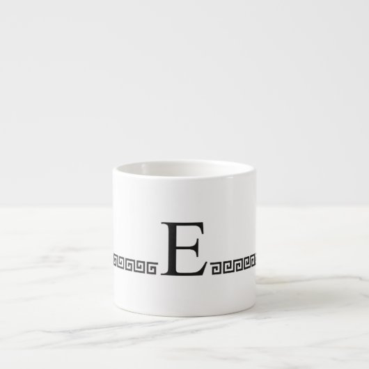 Tasse Expresso Monogramme grec (Devant)