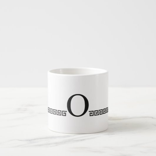 Tasse Expresso Monogramme grec (Devant)