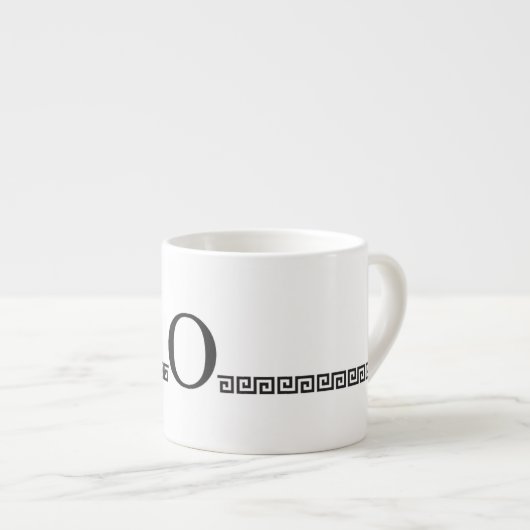 Tasse Expresso Monogramme grec (Devant droit)