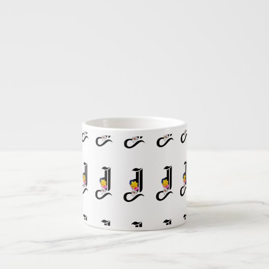 Tasse Expresso Monogramme J  (Devant)