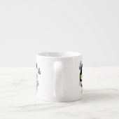 Tasse Expresso Monogramme papillon floral lettre C     (Dos)