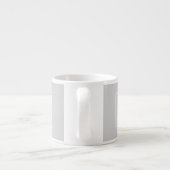 Tasse Expresso Monogramme simple gris clair (Dos)