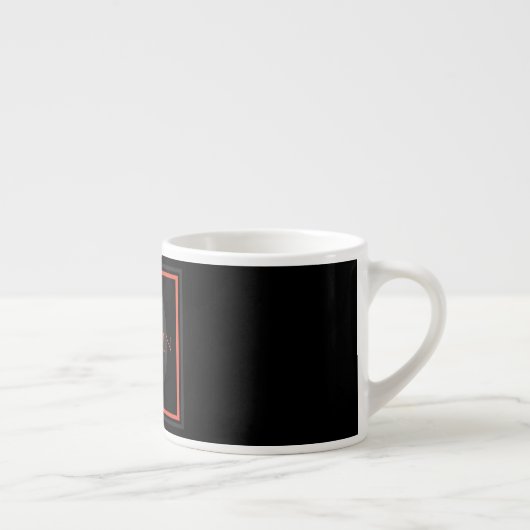 Tasse Expresso Monogramme unique (Droite)