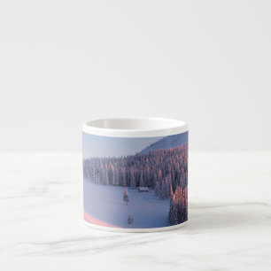 Tasse Expresso Montagnes neigeuses