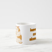 Tasse Expresso Moody Grosse cat me laisse tranquille (Devant)