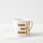 Tasse Expresso Moody Grosse cat me laisse tranquille (Devant droit)