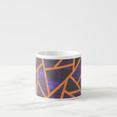 Tasse Expresso Mosaïque d'Halloween (Devant)