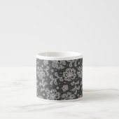 Tasse Expresso Motif 1 de tissu de dentelle (Devant)