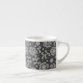 Tasse Expresso Motif 1 de tissu de dentelle (Droite)