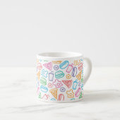 Tasse Expresso Motif 2 d'aliments de préparation rapide (Devant droit)
