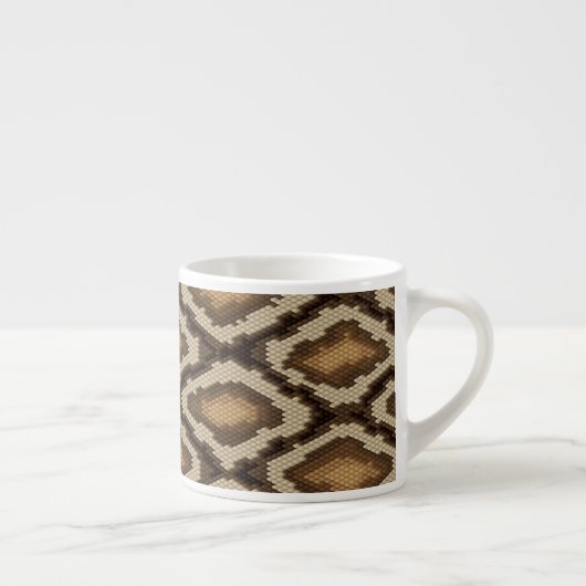 Tasse Expresso Motif 2 de peau de serpent de python (Droite)
