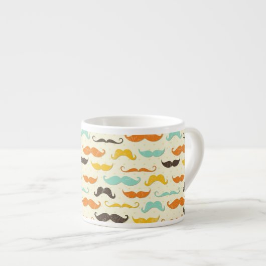 Tasse Expresso Motif 3 de moustache (Devant droit)